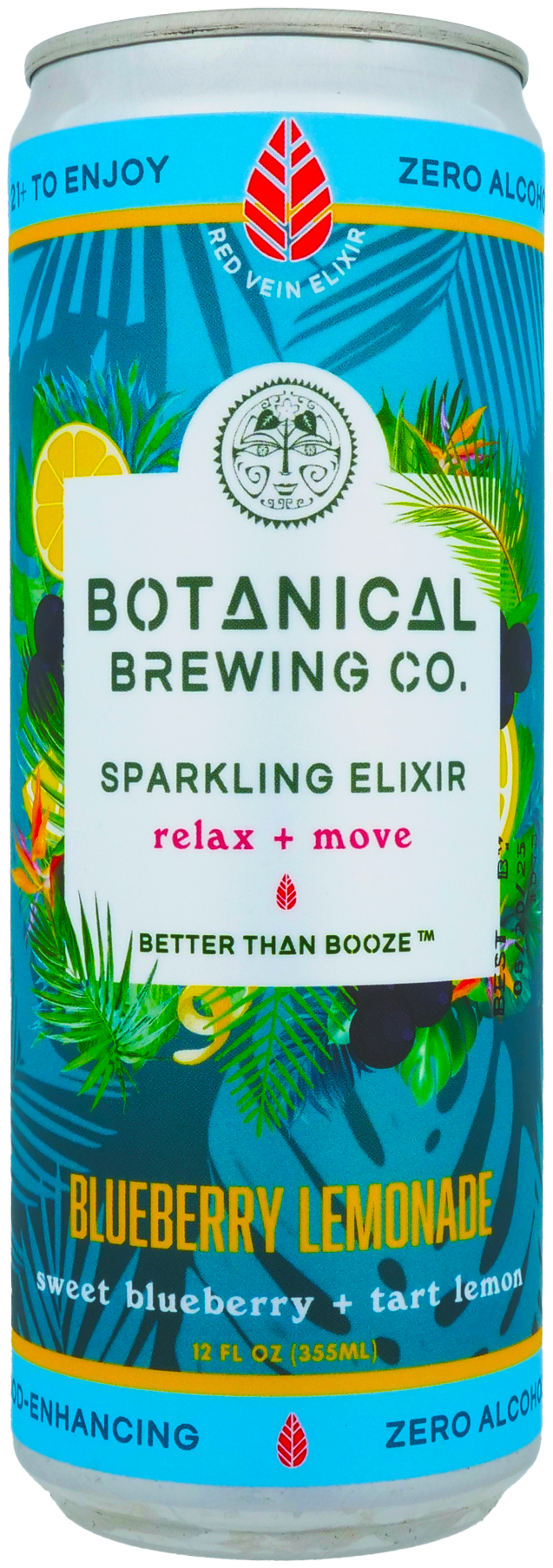 Botanical Brewing Co. Red Elixir Blueberry Lemonade can