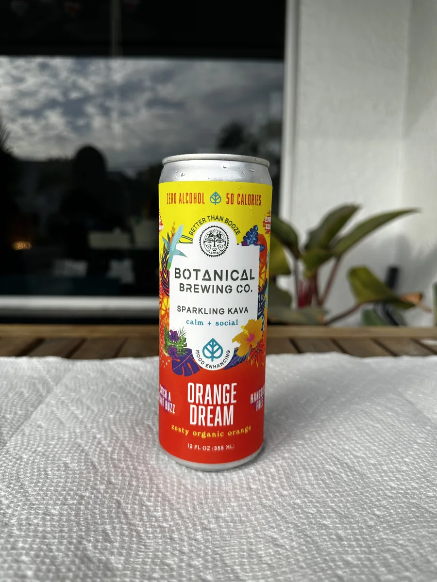 Botanical Brewing Co. Kava Orange Dream can