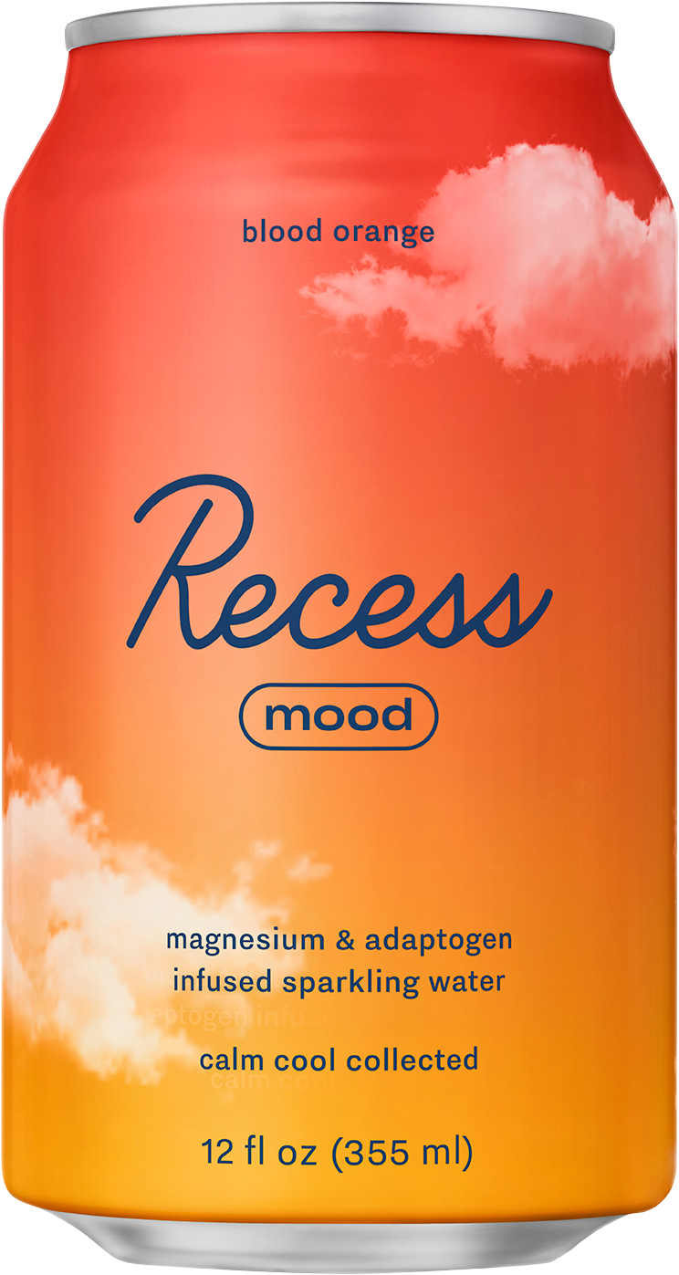 Recess Blood Orange Mood can on a transparent background