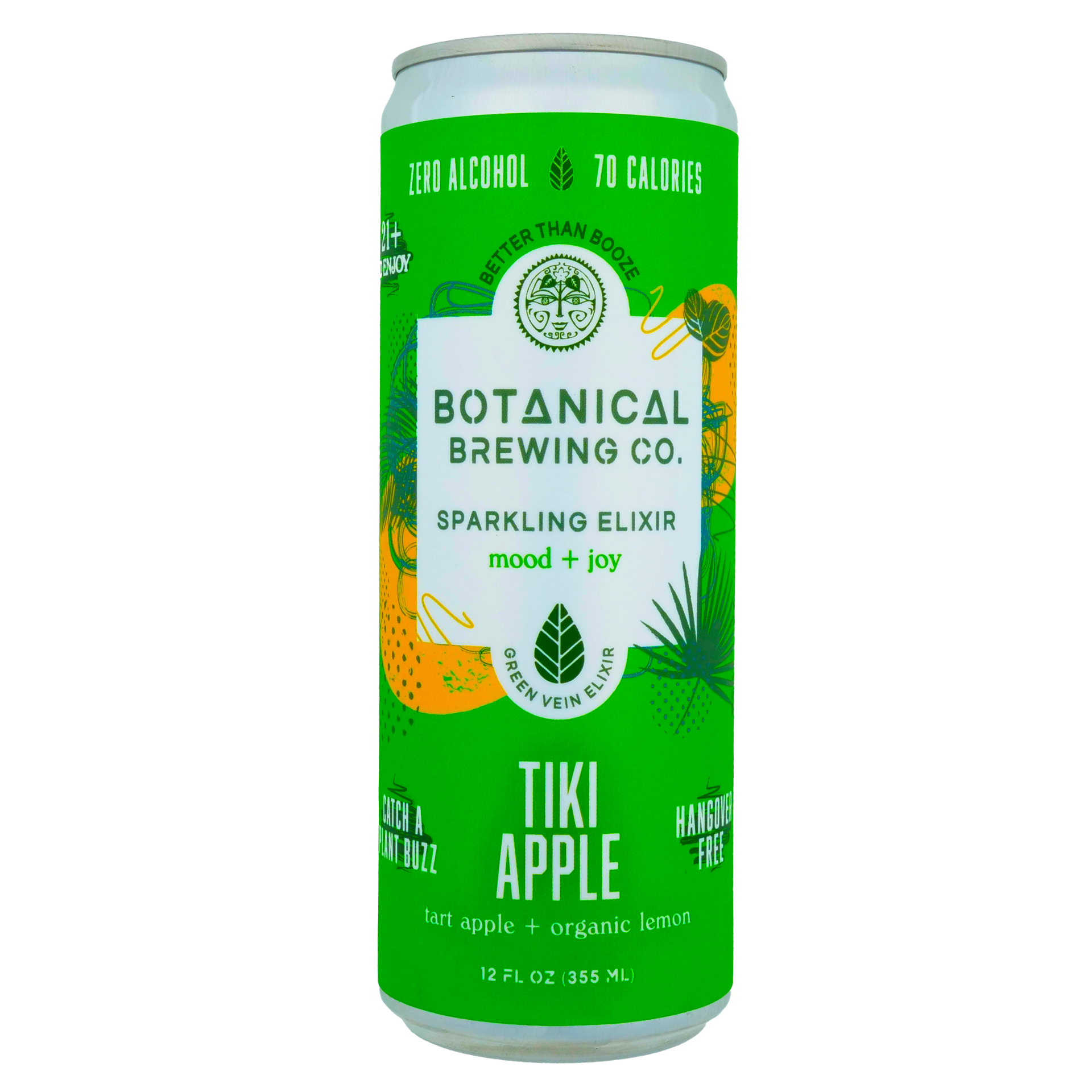 Botanical Brewing Co. Green Elixir Tiki Apple can