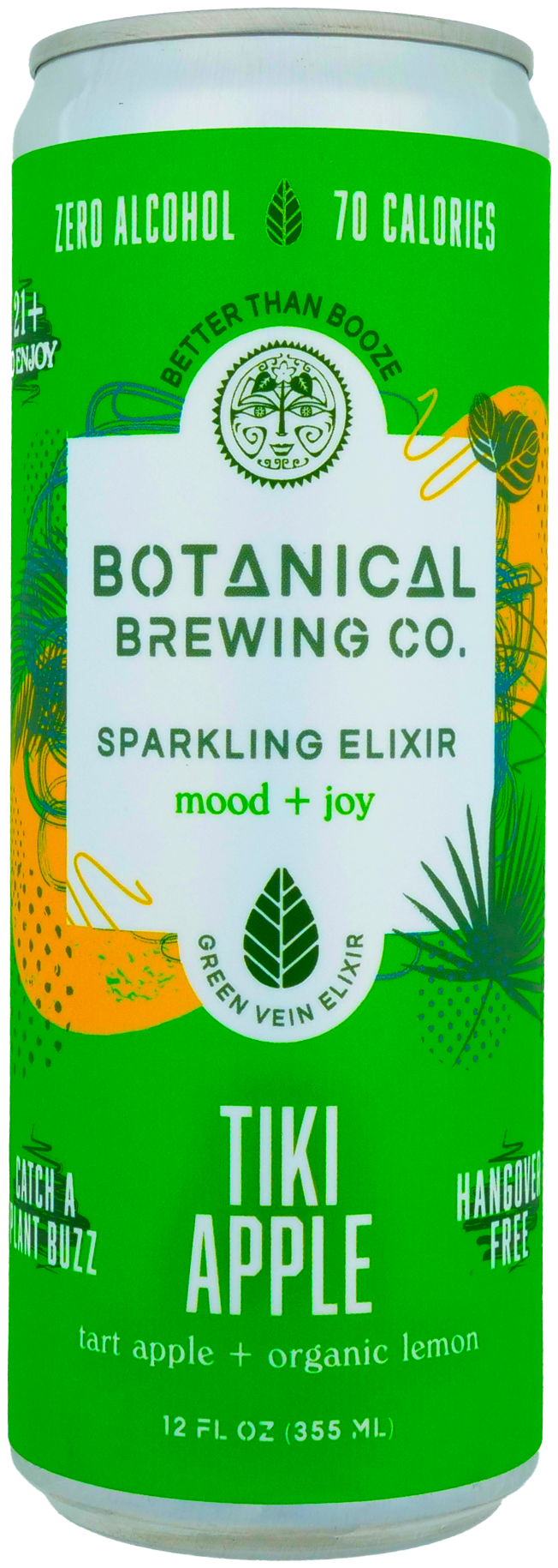Botanical Brewing Co. Green Elixir Tiki Apple can